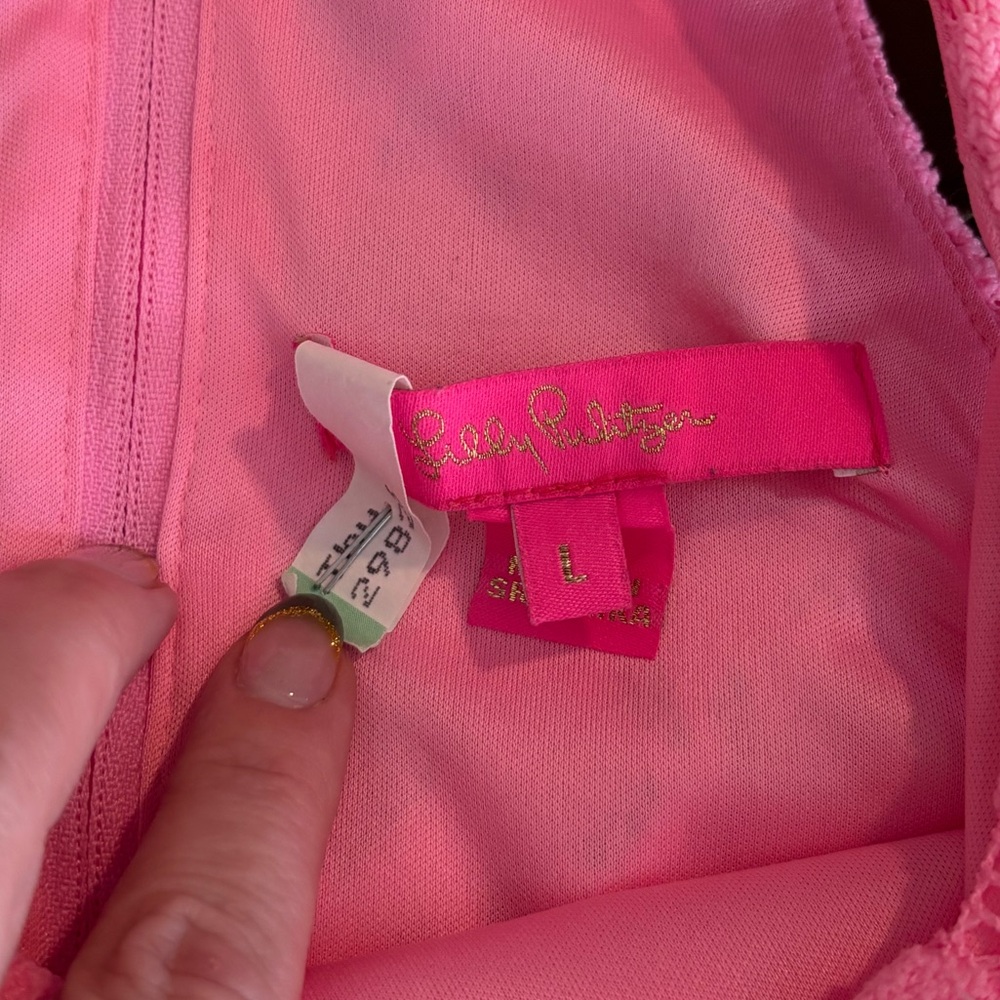 Lilly Pulitzer Pink Lace Tank Top - Picture 4 of 8